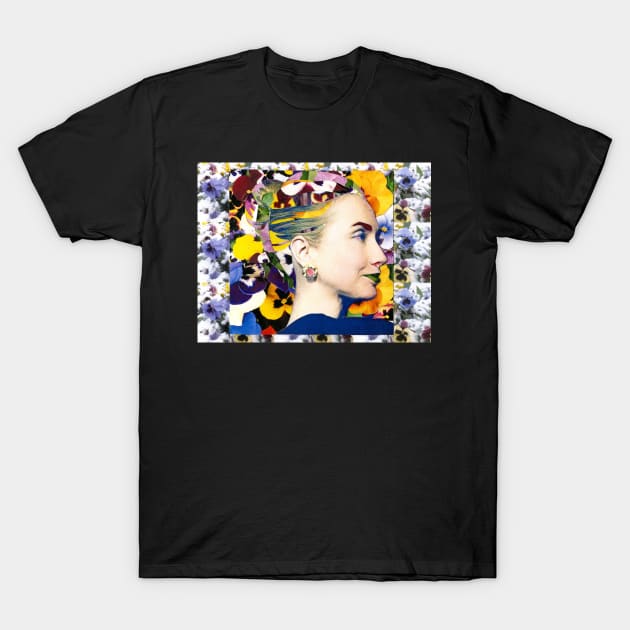 Hillary Clinton Floral T-Shirt by austyndelugoart